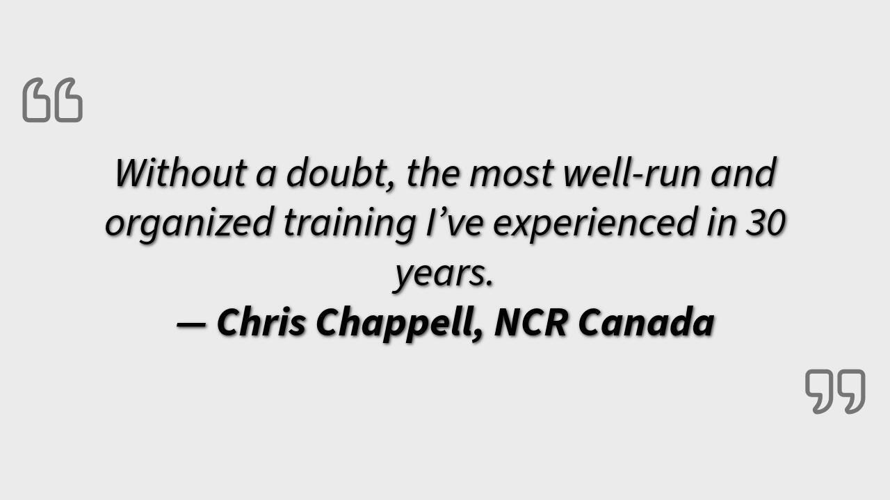 Chris Chappell, NCR Canada