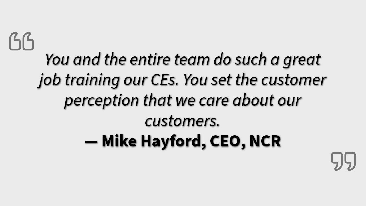 Mike Hayford, CEO, NCR
